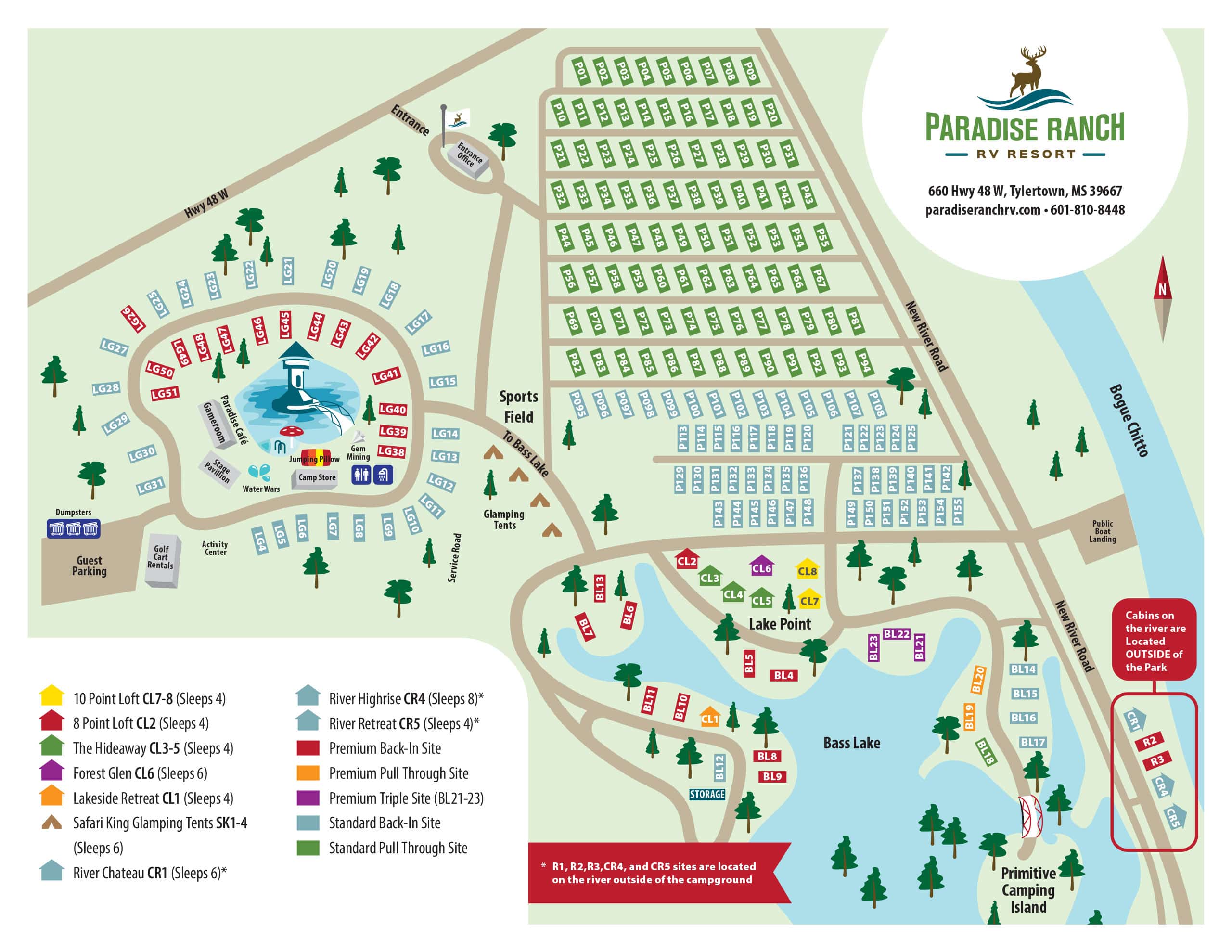 Our Campsites – Paradise Park Resort